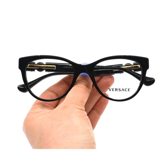 NEW VERSACE VE3304 GB1 BLACK AUTHENTIC EYEGLASSES FRAME - Picture 11 of 14